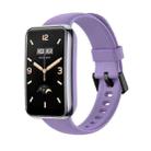 For Xiaomi Mi Band 7 Pro Solid Color TPU Watch Band(Purple) - 1