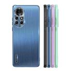 For OPPO Reno6 Pro 5G Brushed Texture Shockproof Phone Case(Navy Blue) - 2