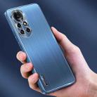 For OPPO Reno6 Pro 5G Brushed Texture Shockproof Phone Case(Navy Blue) - 6