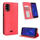 For BLU C5 Max 2022 Magnetic Buckle Retro Texture Leather Phone Case(Red) - 1