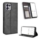 For TONE E22 Magnetic Buckle Retro Texture Leather Phone Case(Black) - 1