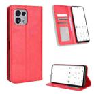 For TONE E22 Magnetic Buckle Retro Texture Leather Phone Case(Red) - 1