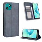 For Wiko T10 Magnetic Buckle Retro Texture Leather Phone Case(Blue) - 1