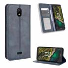 For Nokia C100 Magnetic Buckle Retro Texture Leather Phone Case(Blue) - 1