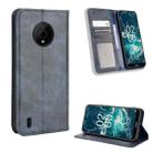 For Nokia C200 Magnetic Buckle Retro Texture Leather Phone Case(Blue) - 1