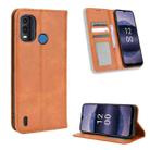 For Nokia G11 Plus Magnetic Buckle Retro Texture Leather Phone Case(Brown) - 1