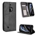 For Oukitel WP12 / WP12 Pro Magnetic Buckle Retro Texture Leather Phone Case(Black) - 1