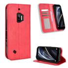 For Oukitel WP12 / WP12 Pro Magnetic Buckle Retro Texture Leather Phone Case(Red) - 1