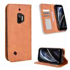 For Oukitel WP12 / WP12 Pro Magnetic Buckle Retro Texture Leather Phone Case(Brown) - 1