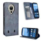 For Oukitel WP16 Magnetic Buckle Retro Texture Leather Phone Case(Blue) - 1