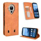 For Oukitel WP16 Magnetic Buckle Retro Texture Leather Phone Case(Brown) - 1