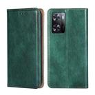 For OPPO A57 4G 2022 Gloss Oil Solid Color Magnetic Flip Leather Phone Case(Green) - 1