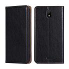 For Nokia C100 Gloss Oil Solid Color Magnetic Flip Leather Phone Case(Black) - 1