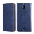For Nokia C100 Gloss Oil Solid Color Magnetic Flip Leather Phone Case(Blue) - 1