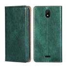 For Nokia C100 Gloss Oil Solid Color Magnetic Flip Leather Phone Case(Green) - 1