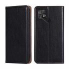 For Xiaomi Poco C40 Gloss Oil Solid Color Magnetic Flip Leather Phone Case(Black) - 1