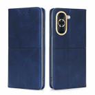 For Huawei Nova 10 Cow Texture Magnetic Horizontal Flip Leather Phone Case(Blue) - 1