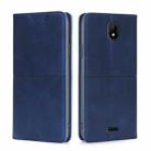 For Nokia C100 Cow Texture Magnetic Horizontal Flip Leather Phone Case(Blue) - 1