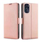 For Motorola Moto G 5G 2022 Ultra-thin Voltage Side Buckle Horizontal Flip Leather Phone Case(Rose Gold) - 1