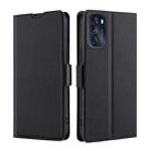 For Motorola Moto G 5G 2022 Ultra-thin Voltage Side Buckle Horizontal Flip Leather Phone Case(Black) - 1