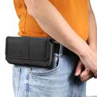 Oxford Cloth Mobile Phone Portable Waist Bag For 6.5 inch(Black) - 1