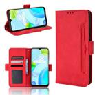 For Realme C30 4G Skin Feel Calf Texture Card Slots Leather Phone Case(Red) - 1
