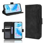 For Realme V20 5G Skin Feel Calf Texture Card Slots Leather Phone Case(Black) - 1