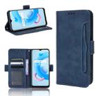 For Realme V20 5G Skin Feel Calf Texture Card Slots Leather Phone Case(Blue) - 1
