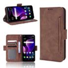 For TCL 30Z Skin Feel Calf Texture Card Slots Leather Phone Case(Brown) - 1