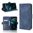 For TCL Stylus 5G Skin Feel Calf Texture Card Slots Leather Phone Case(Blue) - 1