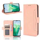 For vivo T2X 5G Skin Feel Calf Texture Card Slots Leather Phone Case(Pink) - 1