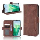 For vivo T2X 5G Skin Feel Calf Texture Card Slots Leather Phone Case(Brown) - 1