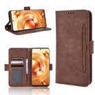 For vivo X80 Pro 5G Skin Feel Calf Texture Card Slots Leather Phone Case(Brown) - 1