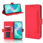 For Infinix Hot 12 Play Skin Feel Calf Texture Card Slots Leather Phone Case(Red) - 1