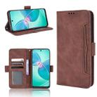 For Infinix Hot 12 Play Skin Feel Calf Texture Card Slots Leather Phone Case(Brown) - 1