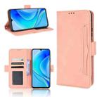 For Huawei nova Y70 / nova Y70 Plus Skin Feel Calf Texture Card Slots Leather Phone Case(Pink) - 1