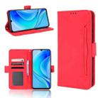 For Huawei nova Y70 / nova Y70 Plus Skin Feel Calf Texture Card Slots Leather Phone Case(Red) - 1