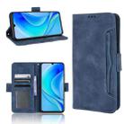 For Huawei nova Y70 / nova Y70 Plus Skin Feel Calf Texture Card Slots Leather Phone Case(Blue) - 1