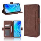 For Huawei nova Y70 / nova Y70 Plus Skin Feel Calf Texture Card Slots Leather Phone Case(Brown) - 1