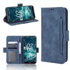 For Nokia C200 Skin Feel Calf Texture Card Slots Leather Phone Case(Blue) - 1