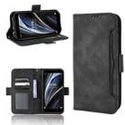 For Oukitel WP12 / WP12 Pro Skin Feel Calf Texture Card Slots Leather Phone Case(Black) - 1