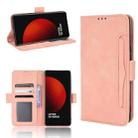 For Xiaomi 12S Ultra Skin Feel Calf Texture Card Slots Leather Phone Case(Pink) - 1