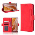 For ZTE Axon 40 Ultra Skin Feel Calf Texture Card Slots Leather Phone Case(Red) - 1