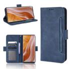For ZTE Axon 40 Ultra Skin Feel Calf Texture Card Slots Leather Phone Case(Blue) - 1