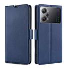 For OPPO K10 Pro 5G Ultra-thin Voltage Side Buckle Horizontal Flip Leather Phone Case(Blue) - 1