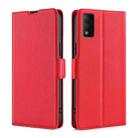 For TCL 30T T603DL Ultra-thin Voltage Side Buckle Horizontal Flip Leather Phone Case(Red) - 1