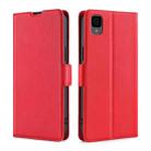 For TCL 30Z T602DL Ultra-thin Voltage Side Buckle Horizontal Flip Leather Phone Case(Red) - 1