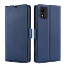 For TCL 303 Ultra-thin Voltage Side Buckle Horizontal Flip Leather Phone Case(Blue) - 1
