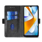 For Motorola Moto G62 5G Contrast Color Side Buckle Leather Phone Case(Blue+Grey) - 3
