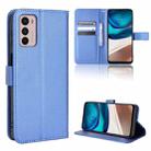 For Motorola Moto G42 Diamond Texture Leather Phone Case(Blue) - 1